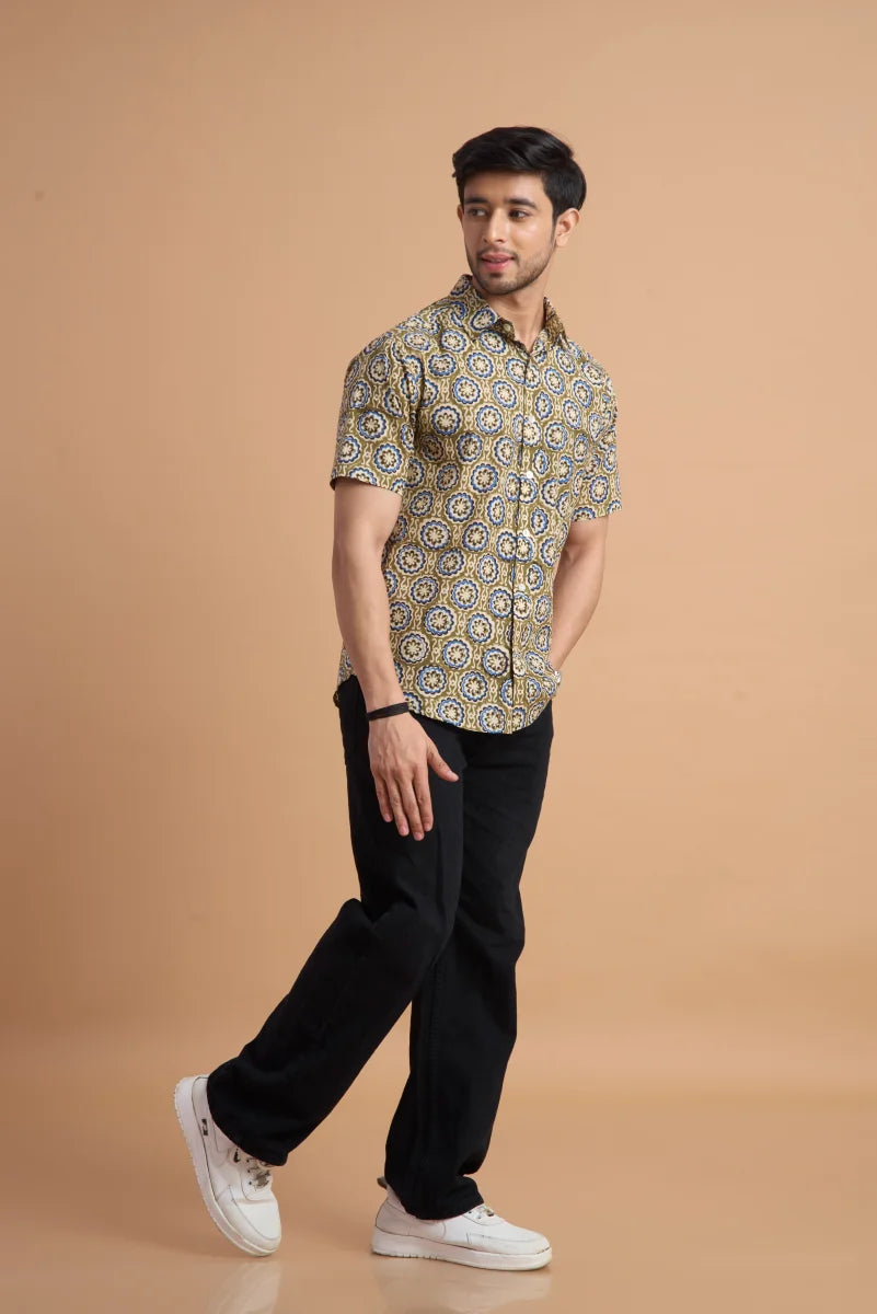 Handcrafted Block Print Cotton Shirt