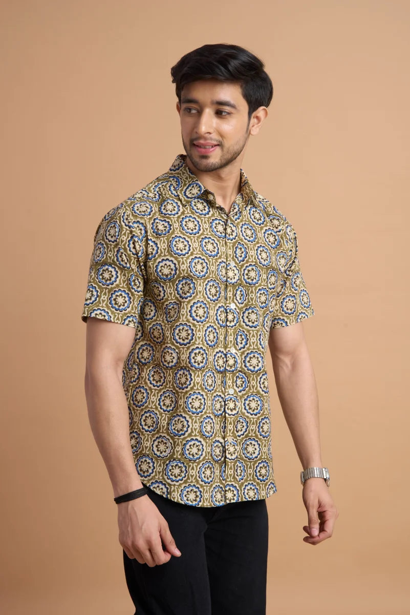Handcrafted Block Print Cotton Shirt