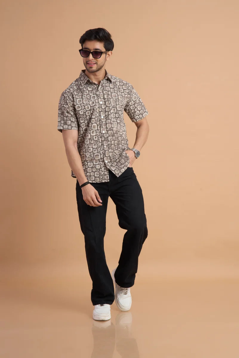 Handcrafted Block Print Cotton Shirt