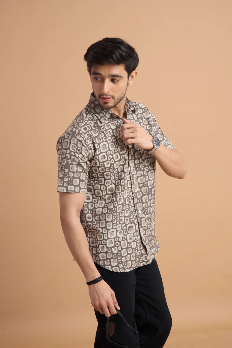 Handcrafted Block Print Cotton Shirt