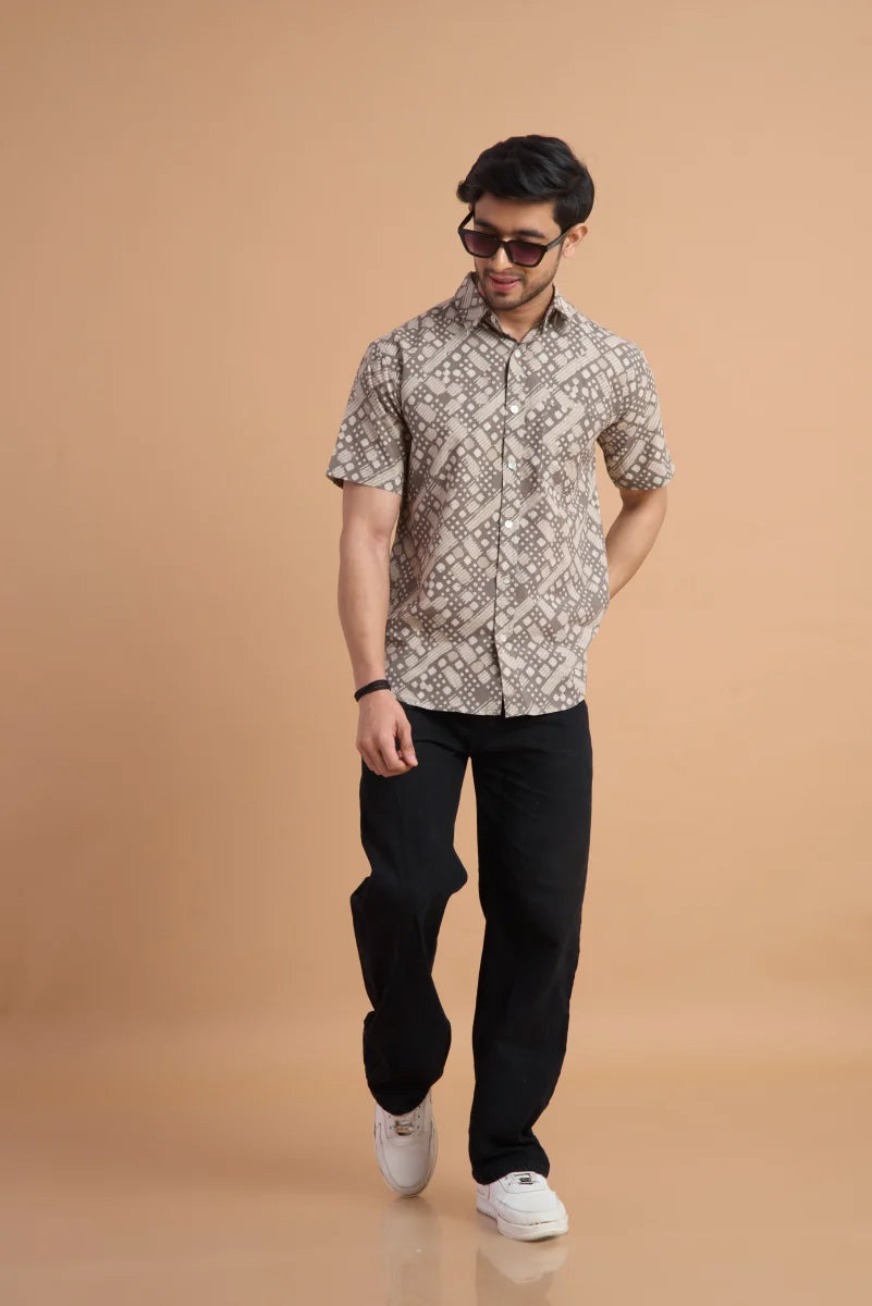 Handcrafted Block Print Cotton Shirt