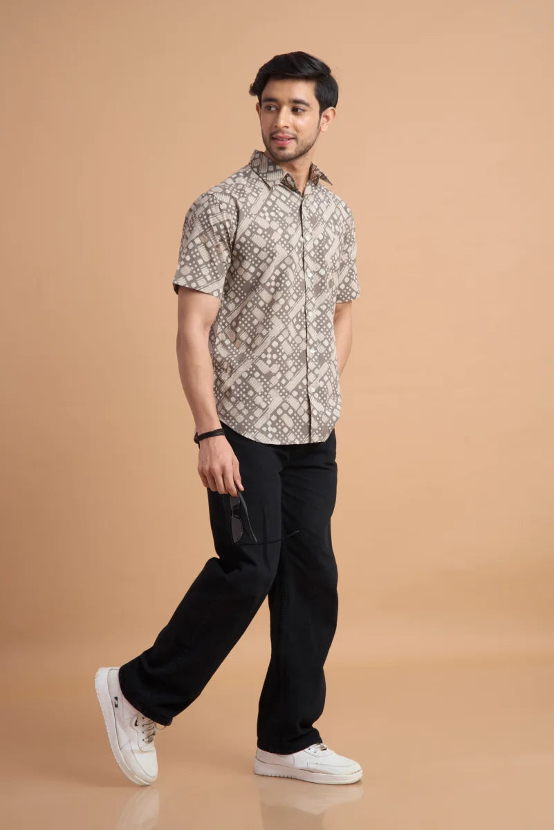 Handcrafted Block Print Cotton Shirt