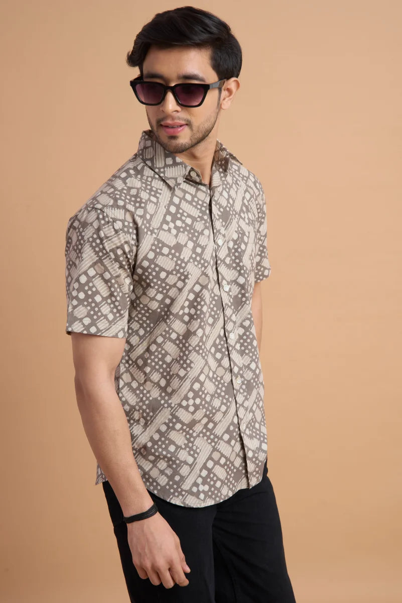 Handcrafted Block Print Cotton Shirt