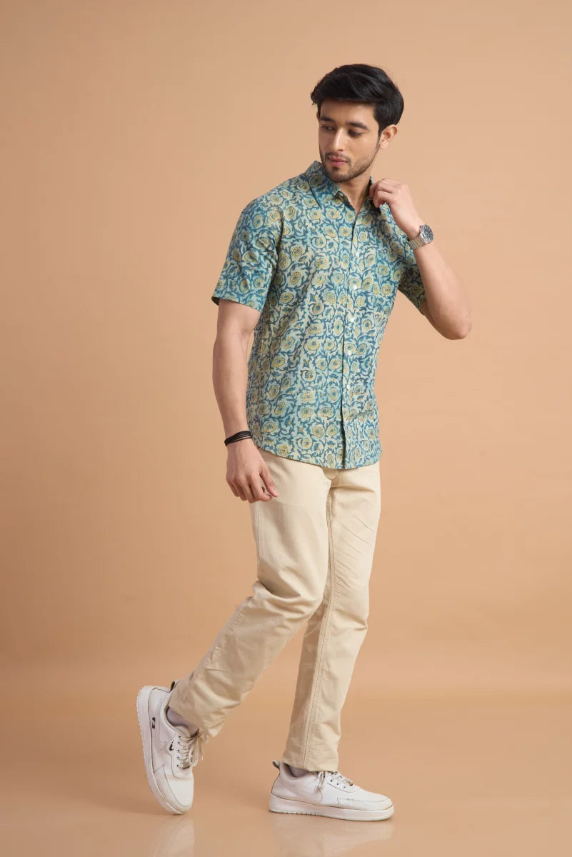 Handcrafted Block Print Cotton Shirt