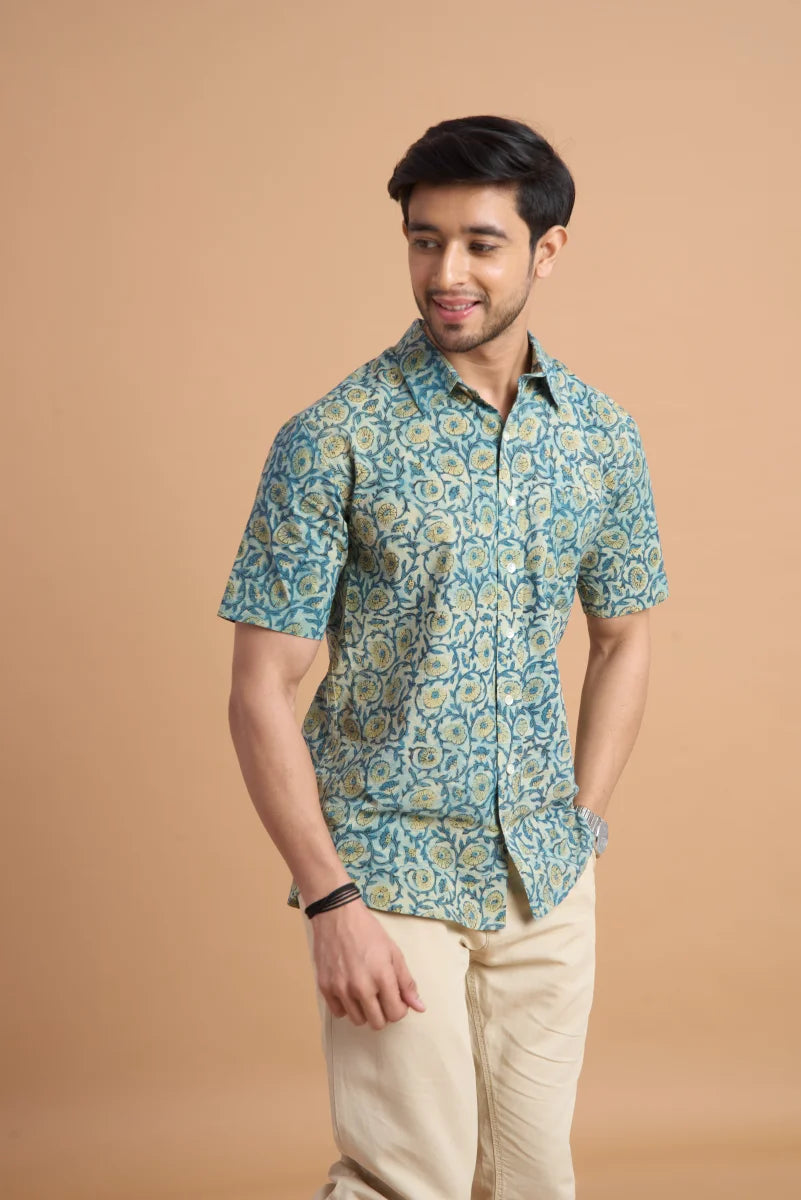 Handcrafted Block Print Cotton Shirt