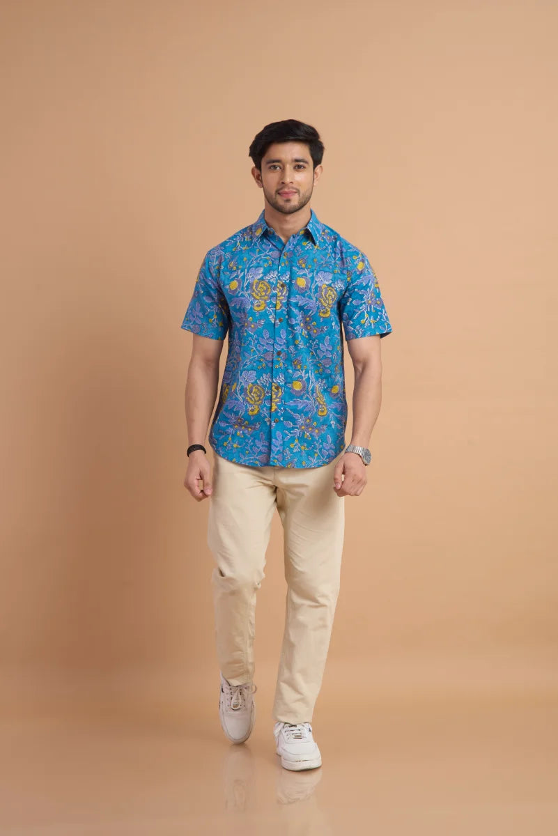 Handcrafted Block Print Cotton Shirt