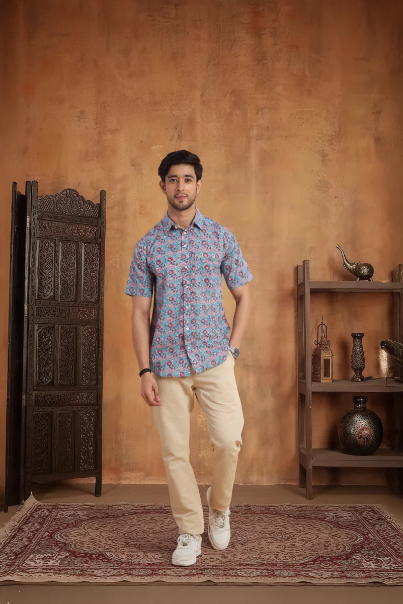 Handcrafted Block Print Cotton Shirt