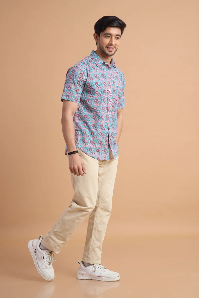 Handcrafted Block Print Cotton Shirt