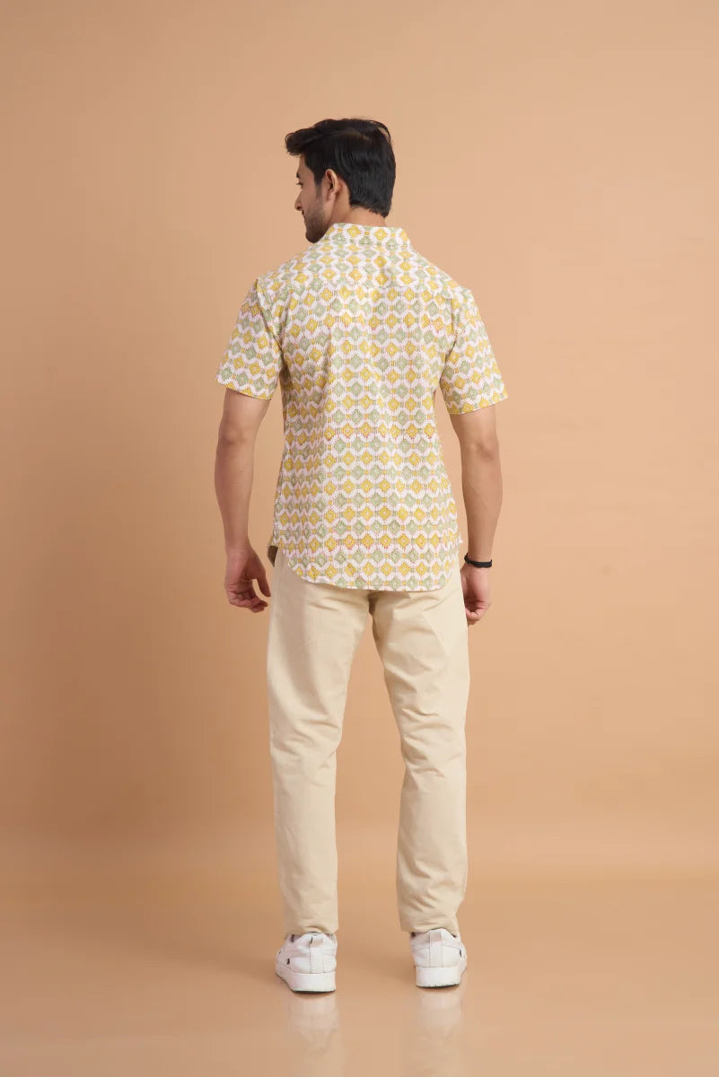 Handcrafted Block Print Cotton Shirt