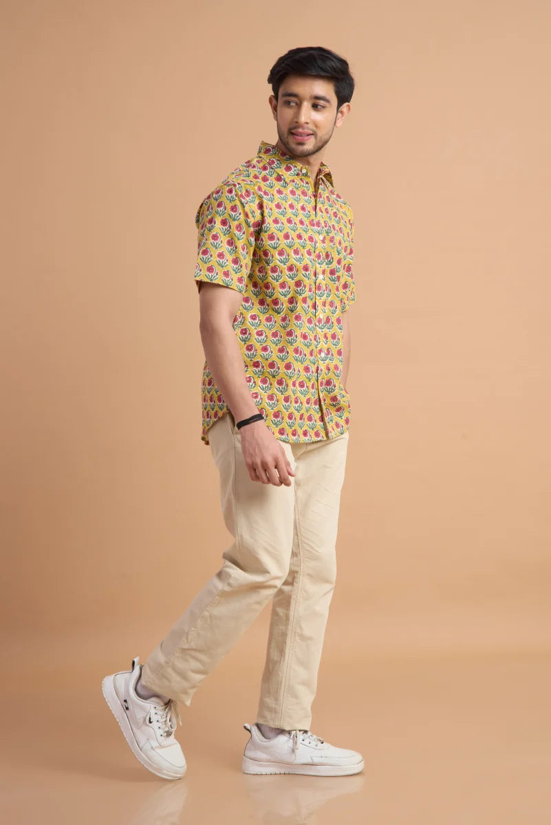 Handcrafted Block Print Cotton Shirt