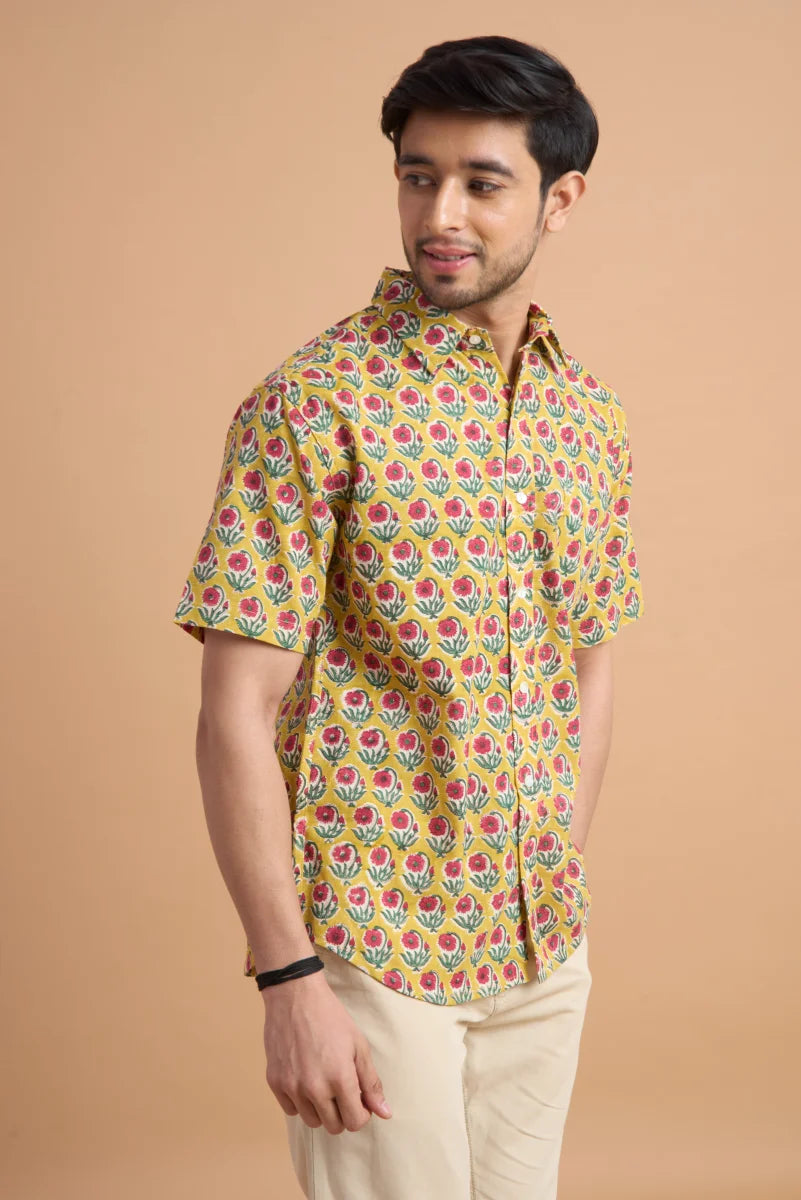 Handcrafted Block Print Cotton Shirt