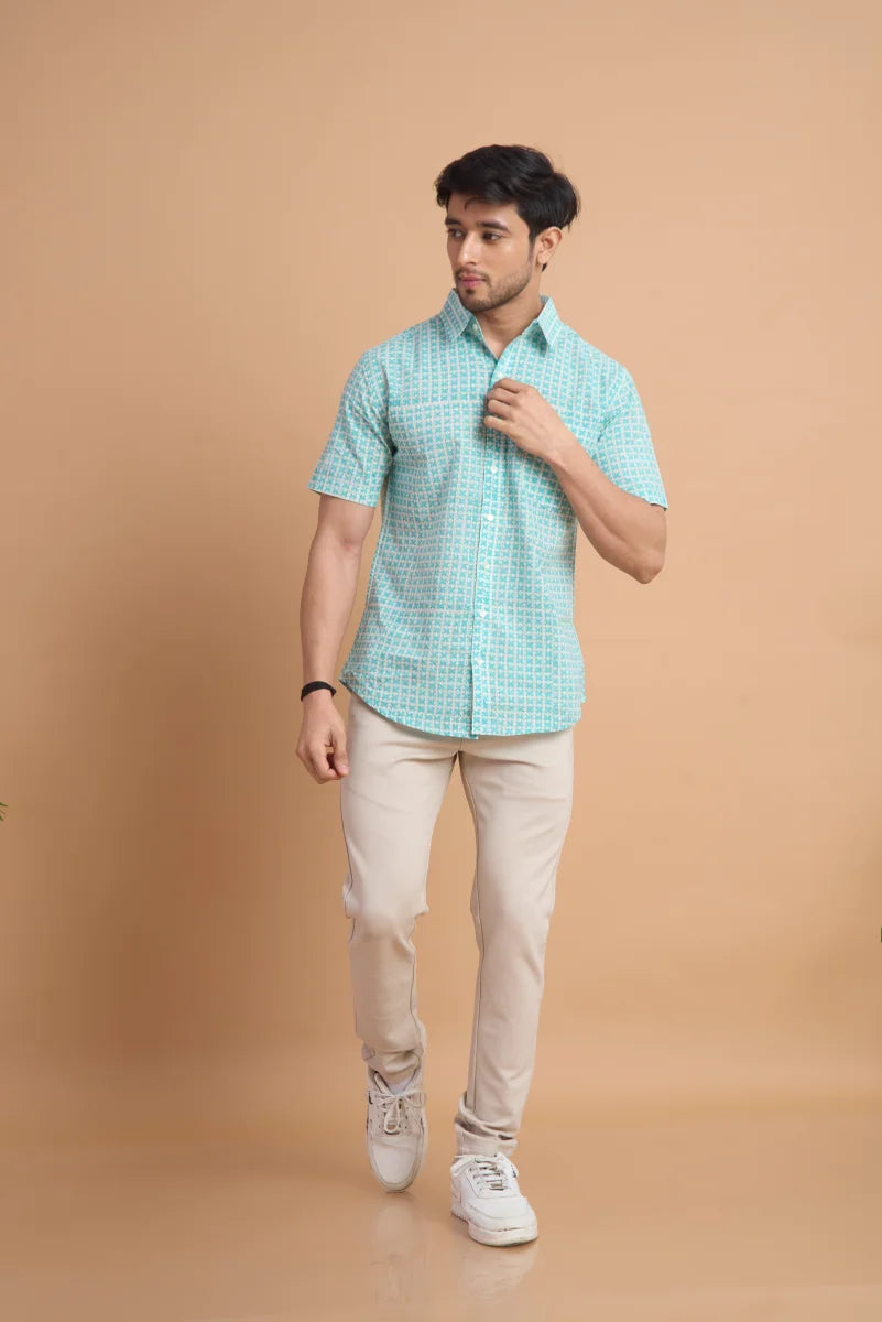 Handcrafted Block Print Cotton Shirt