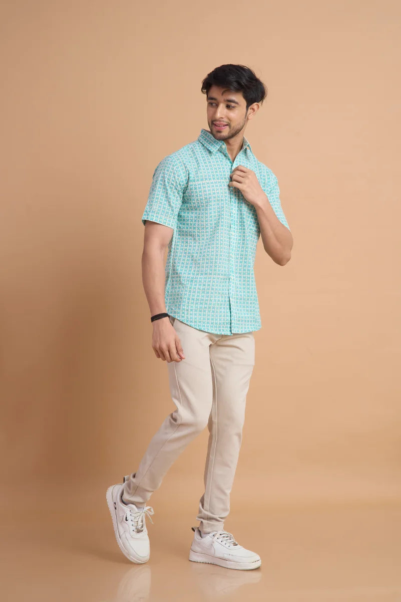 Handcrafted Block Print Cotton Shirt