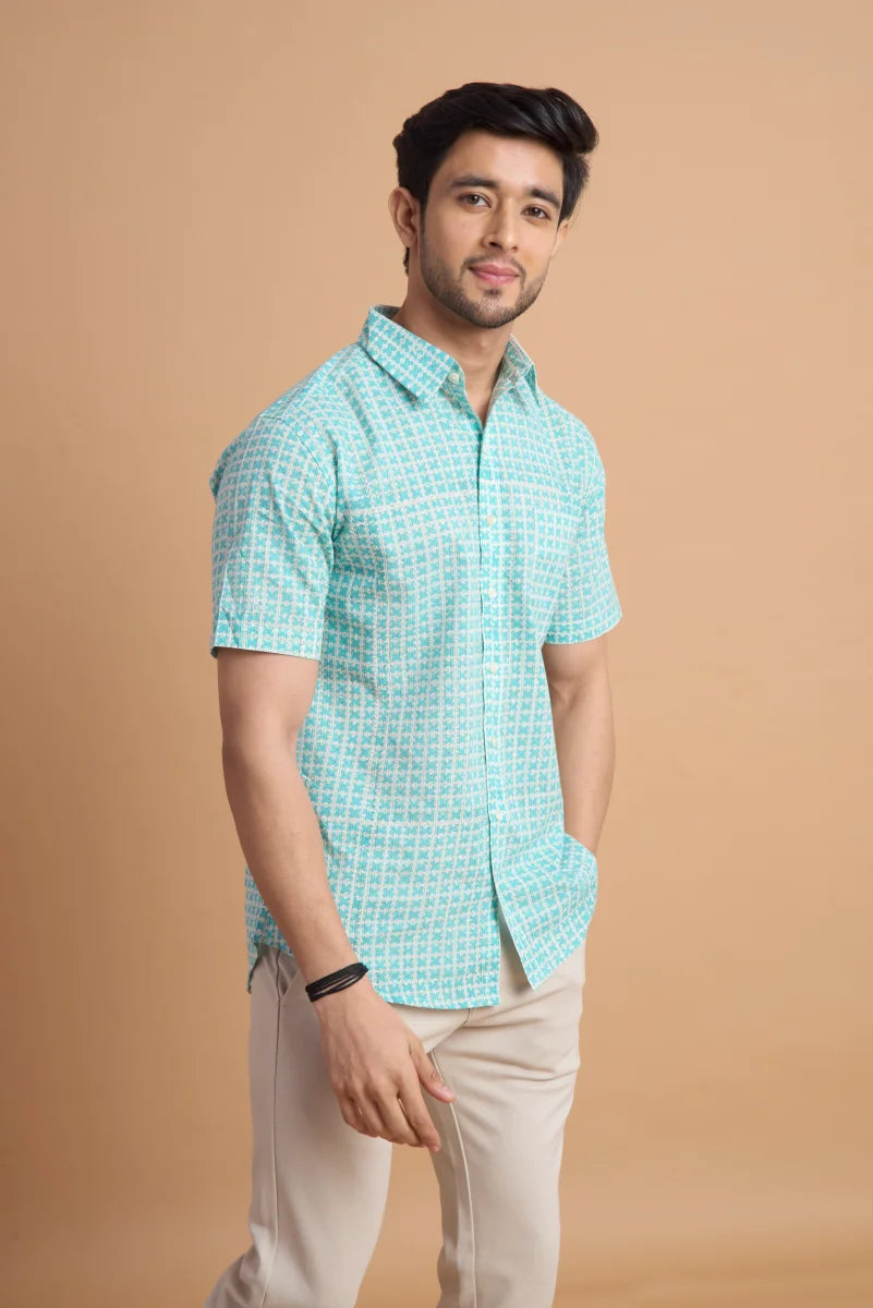 Handcrafted Block Print Cotton Shirt