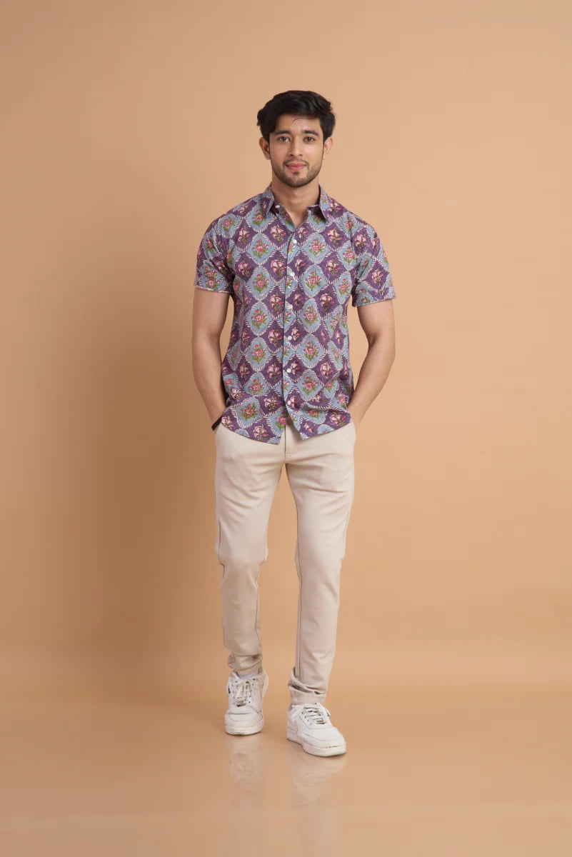 Handcrafted Block Print Cotton Shirt