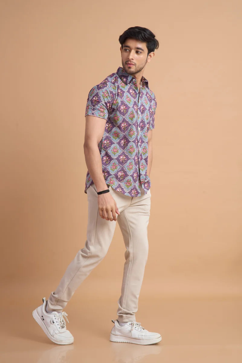 Handcrafted Block Print Cotton Shirt