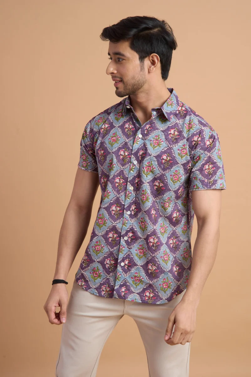 Handcrafted Block Print Cotton Shirt