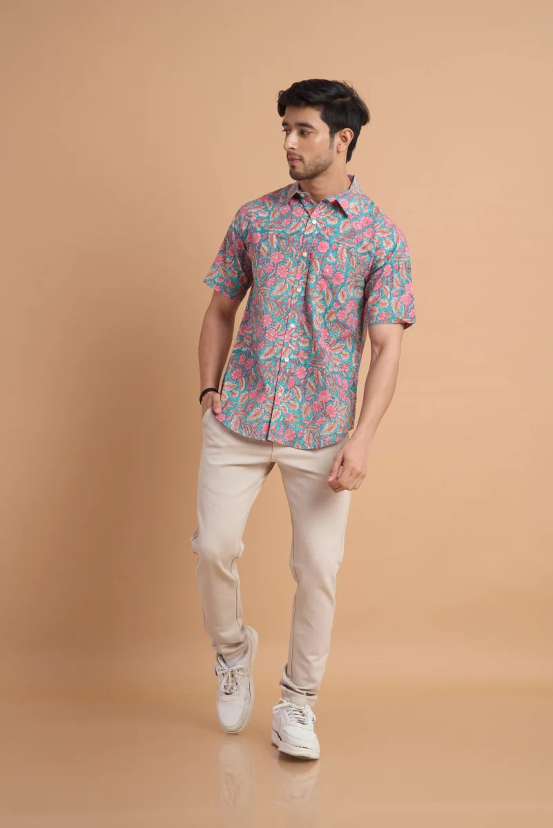 Handcrafted Block Print Cotton Shirt