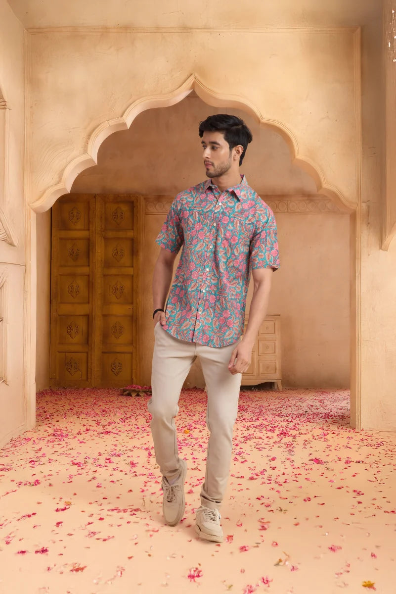 Handcrafted Block Print Cotton Shirt