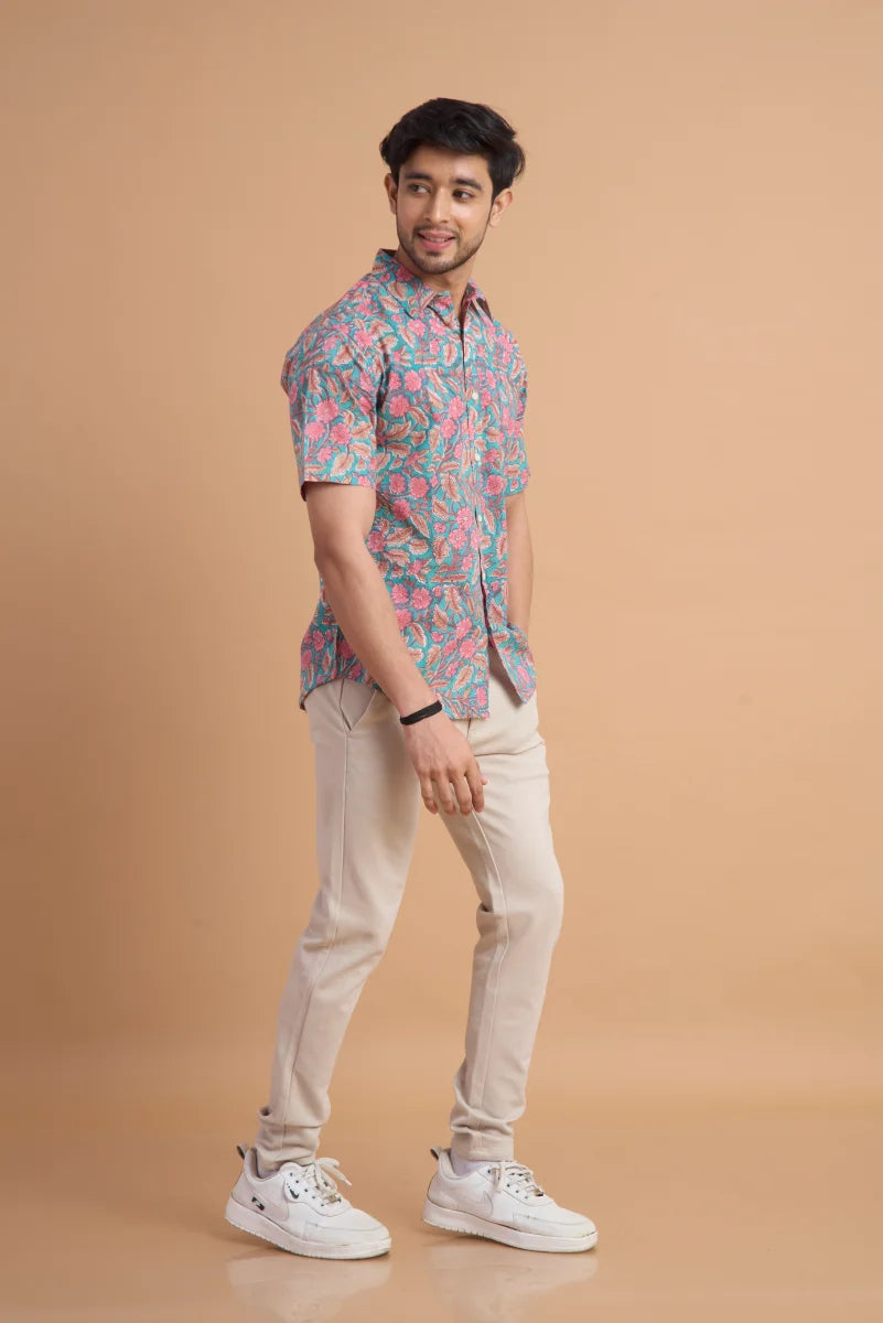 Handcrafted Block Print Cotton Shirt