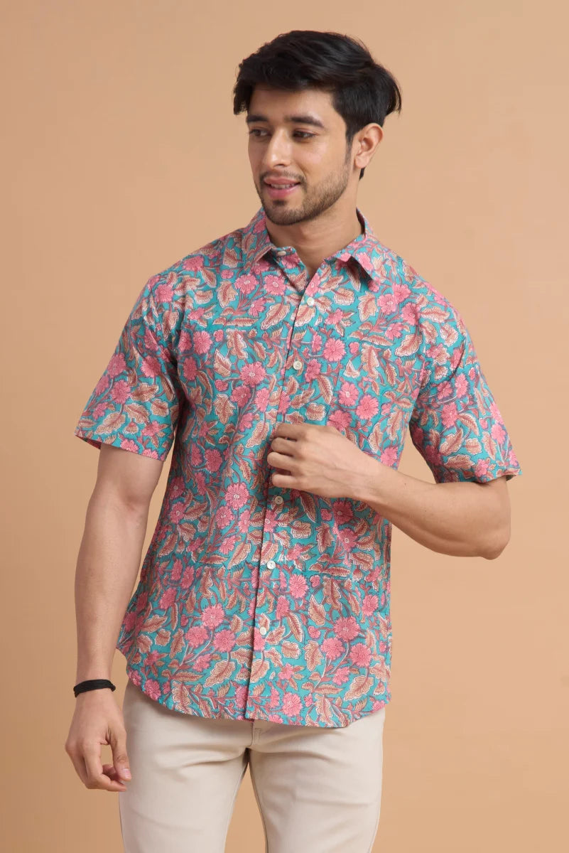 Handcrafted Block Print Cotton Shirt