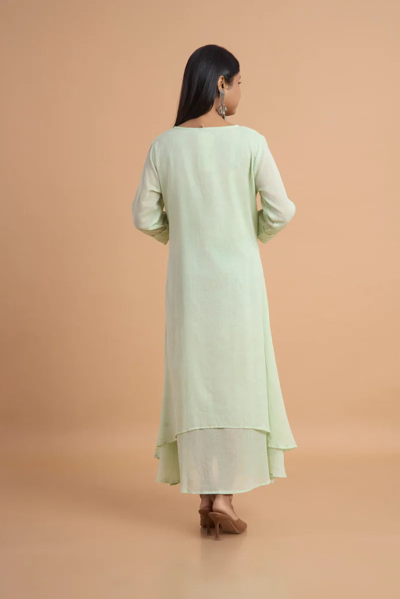 Pista Bloom Double-Layered Cotton Dress