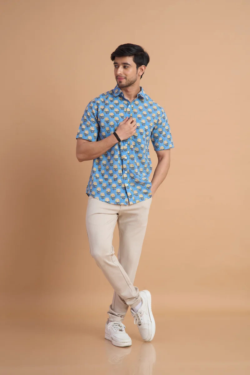 Handcrafted Block Print Cotton Shirt
