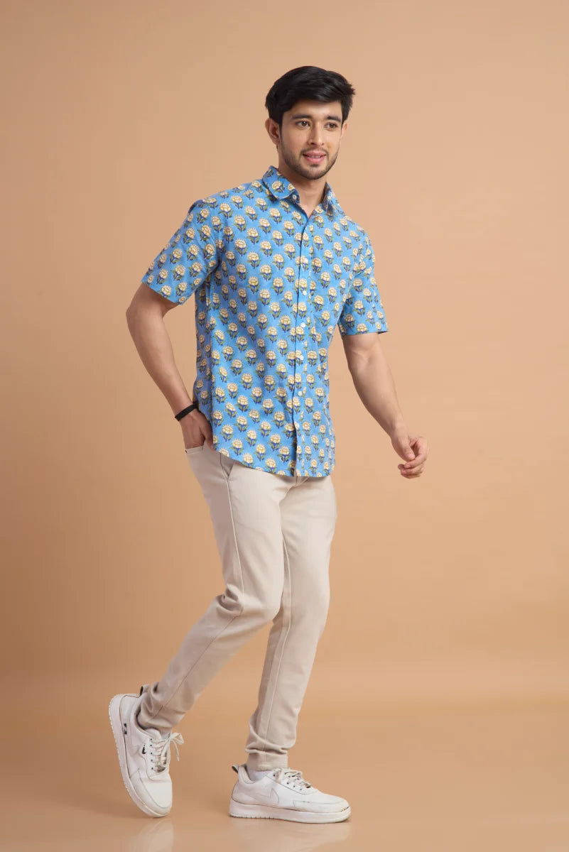 Handcrafted Block Print Cotton Shirt