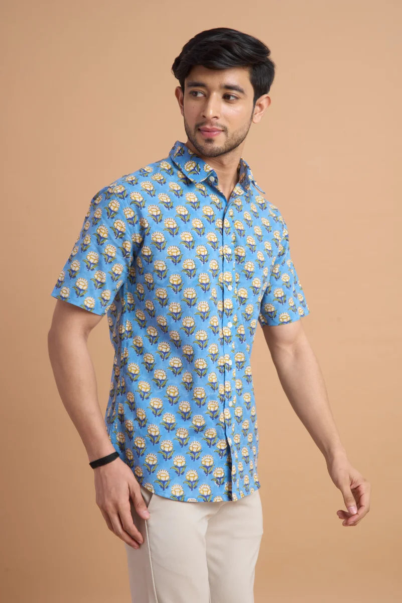 Handcrafted Block Print Cotton Shirt