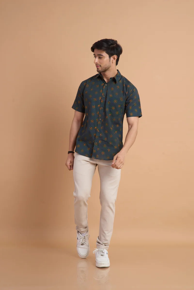 Handcrafted Block Print Cotton Shirt