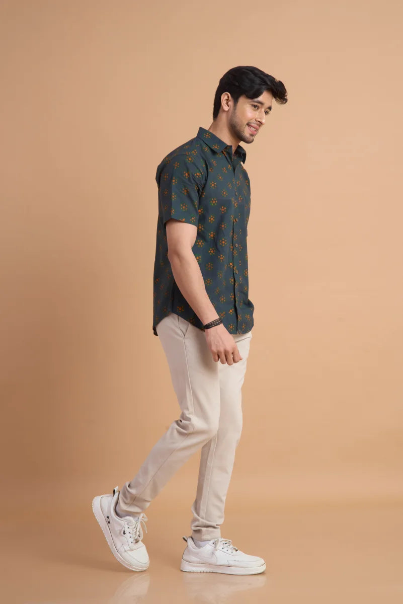 Handcrafted Block Print Cotton Shirt