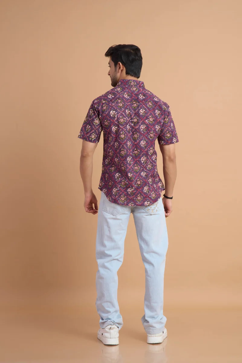 Handcrafted Block Print Cotton Shirt