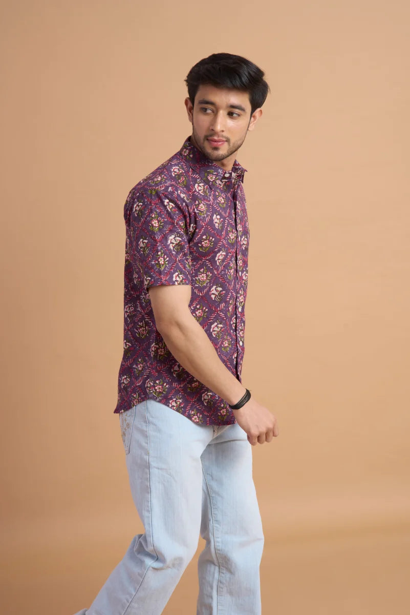 Handcrafted Block Print Cotton Shirt