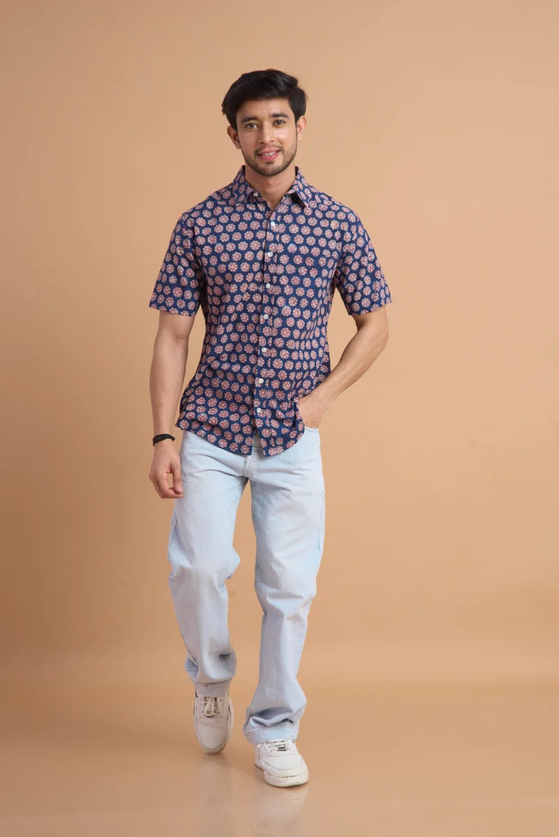 Handcrafted Block Print Cotton Shirt