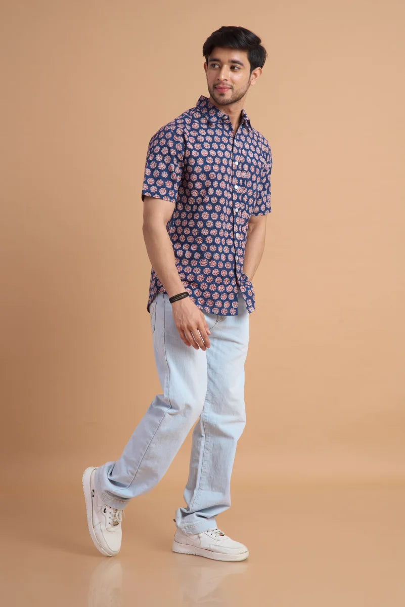 Handcrafted Block Print Cotton Shirt