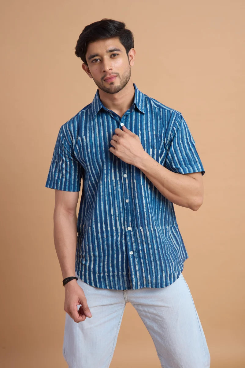 Handcrafted Block Print Cotton Shirt