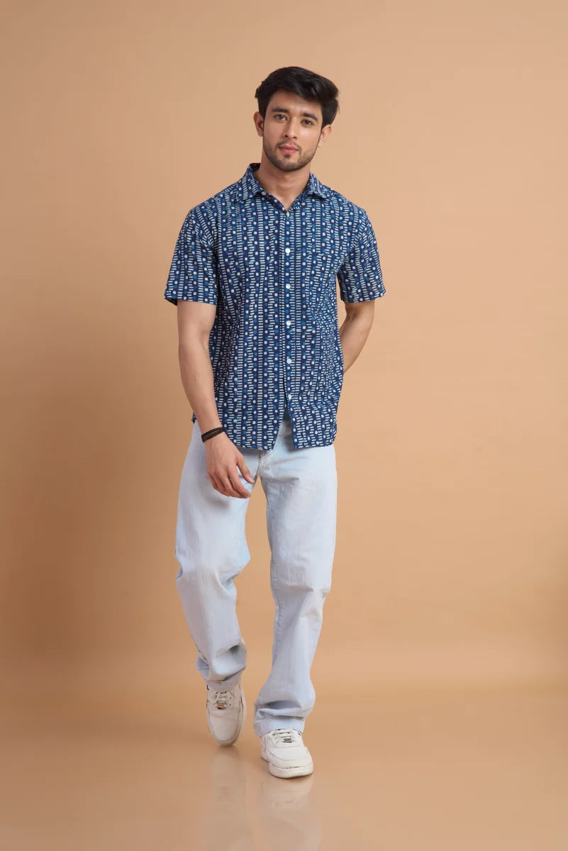 Handcrafted Block Print Cotton Shirt