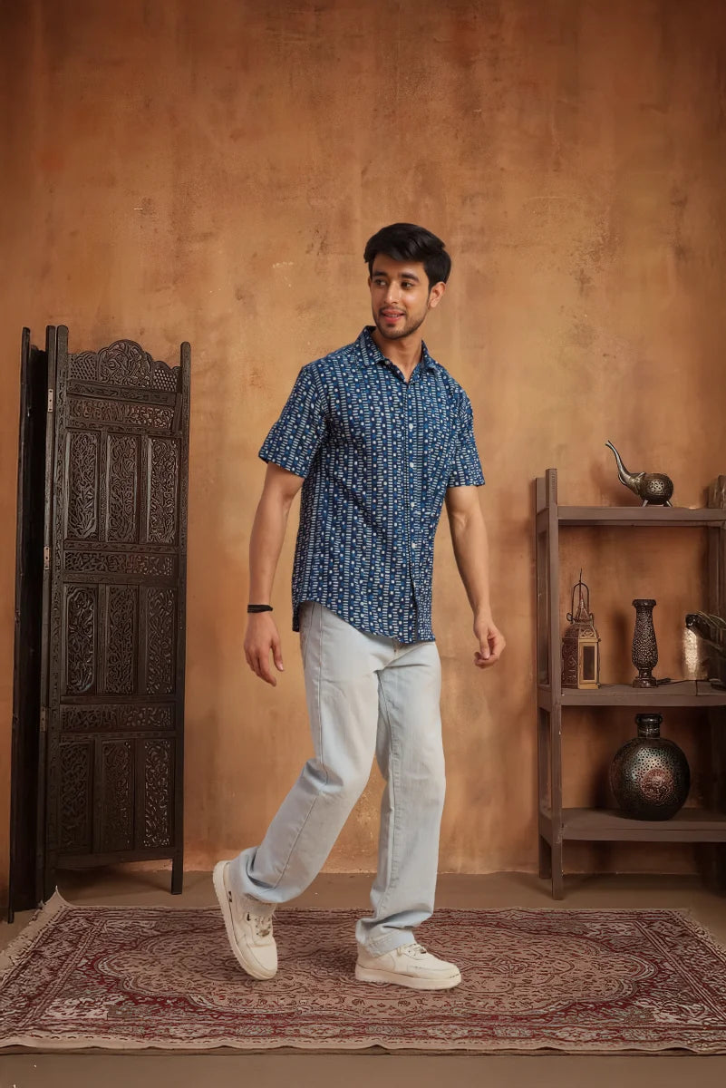 Handcrafted Block Print Cotton Shirt