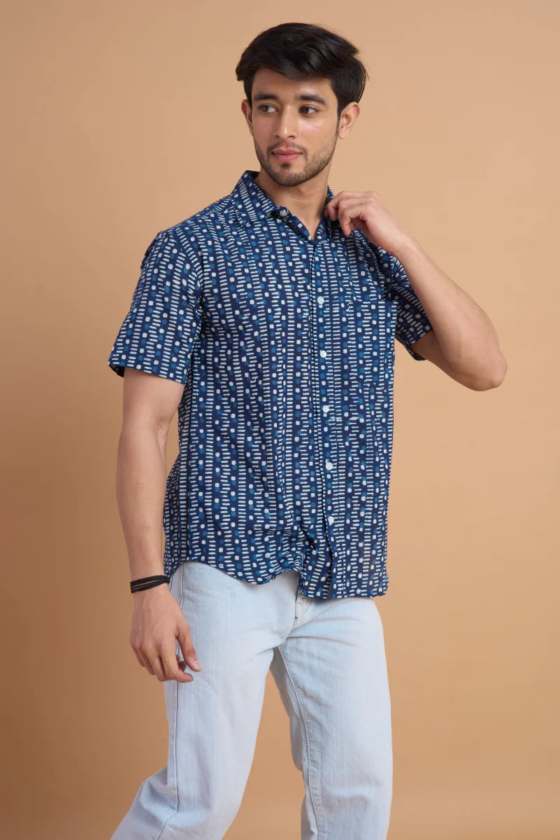 Handcrafted Block Print Cotton Shirt