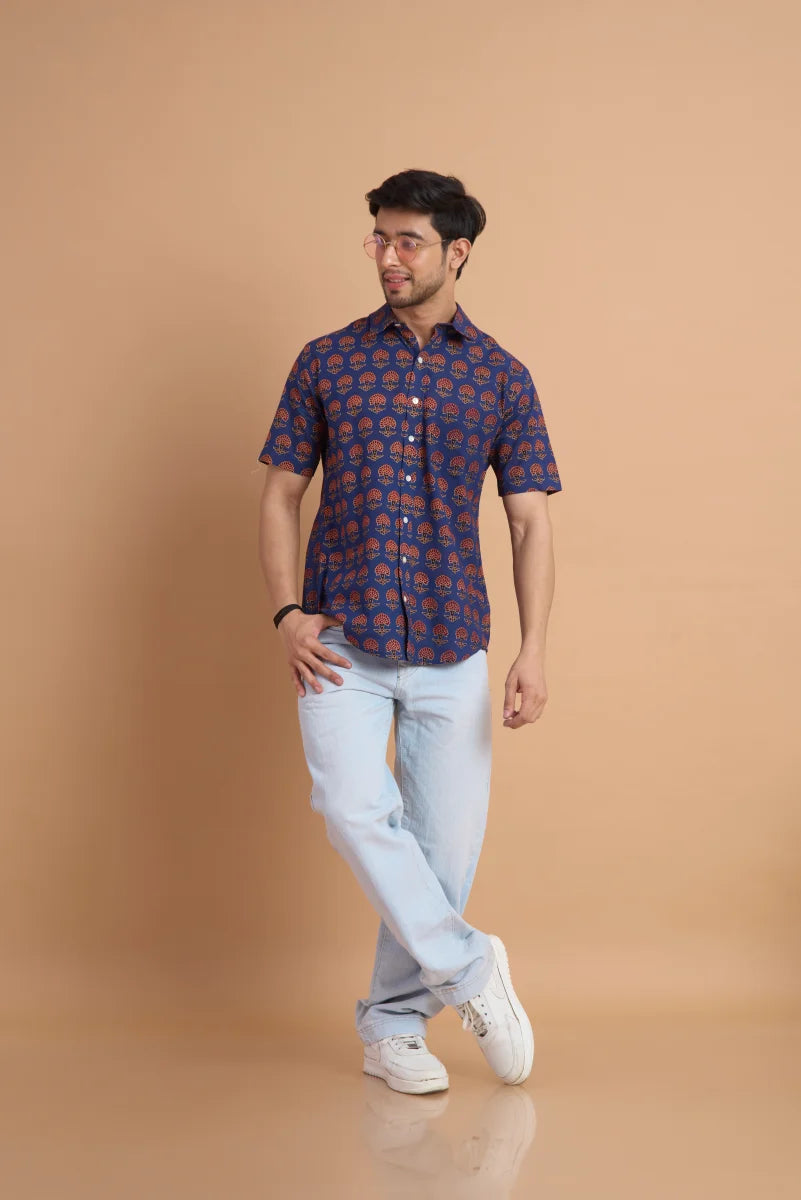 Handcrafted Block Print Cotton Shirt