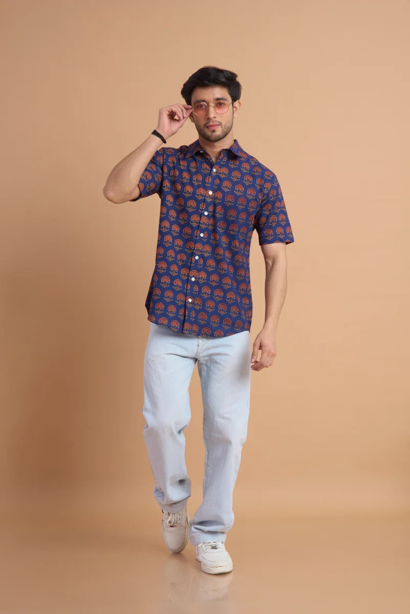 Handcrafted Block Print Cotton Shirt