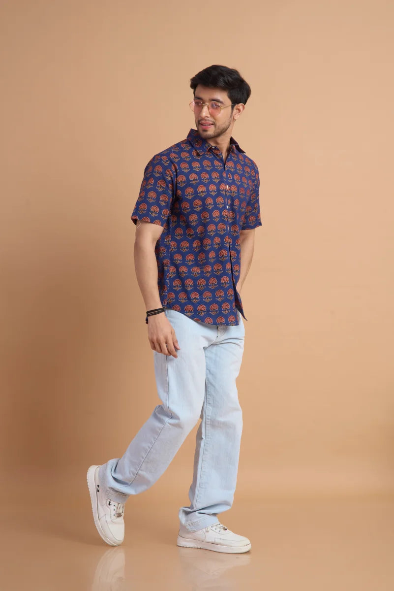 Handcrafted Block Print Cotton Shirt