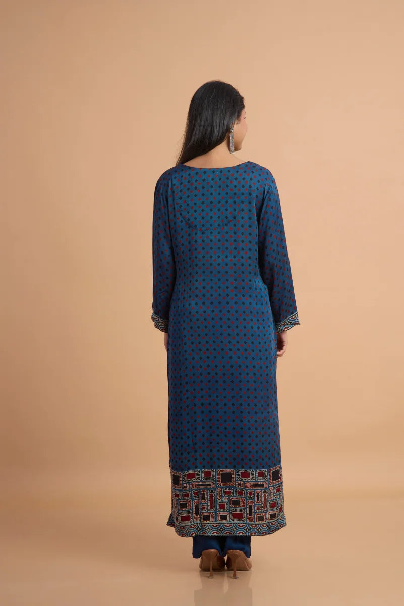 Indigo Heritage Hand Ajrakh Modal Pant Set
