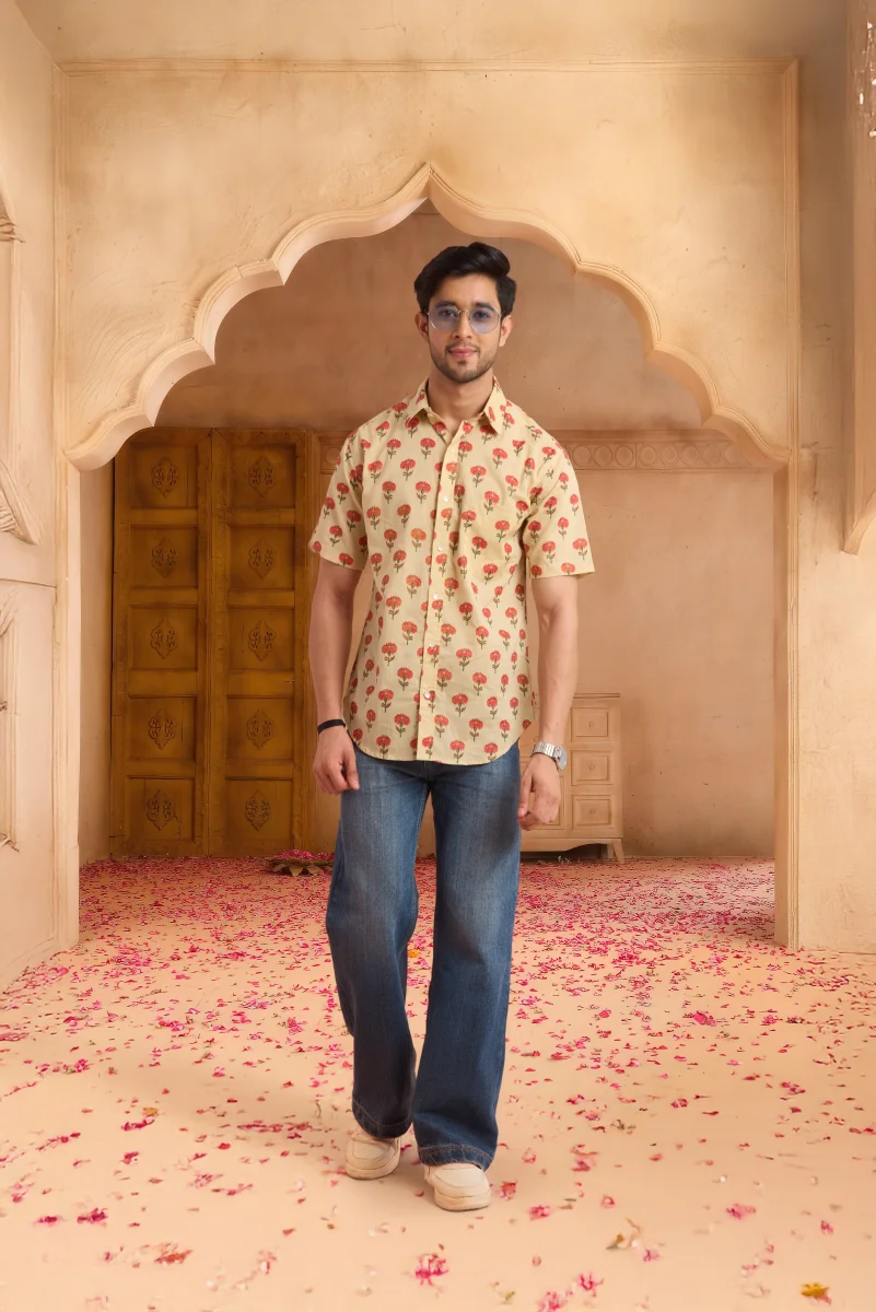 Handcrafted Block Print Cotton Shirt