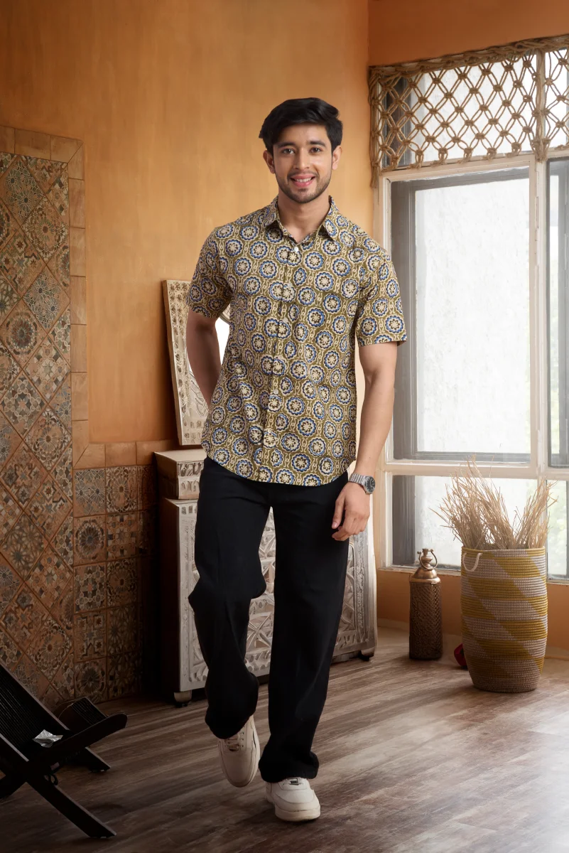 Handcrafted Block Print Cotton Shirt