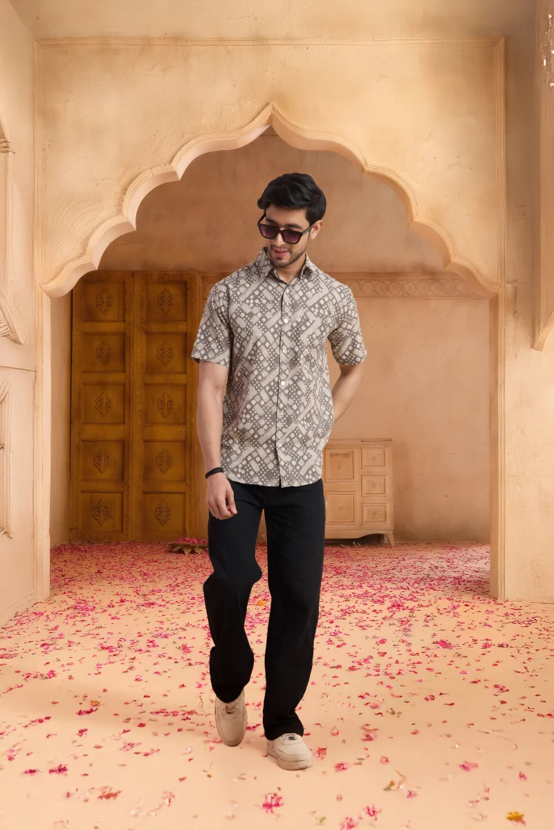 Handcrafted Block Print Cotton Shirt