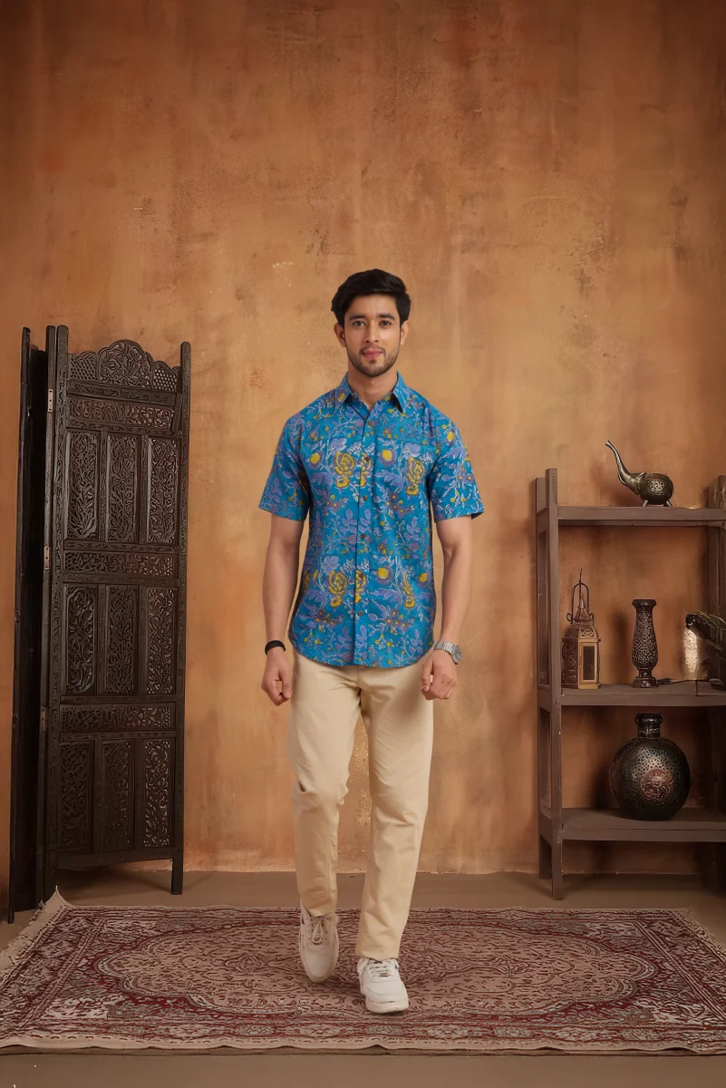 Handcrafted Block Print Cotton Shirt