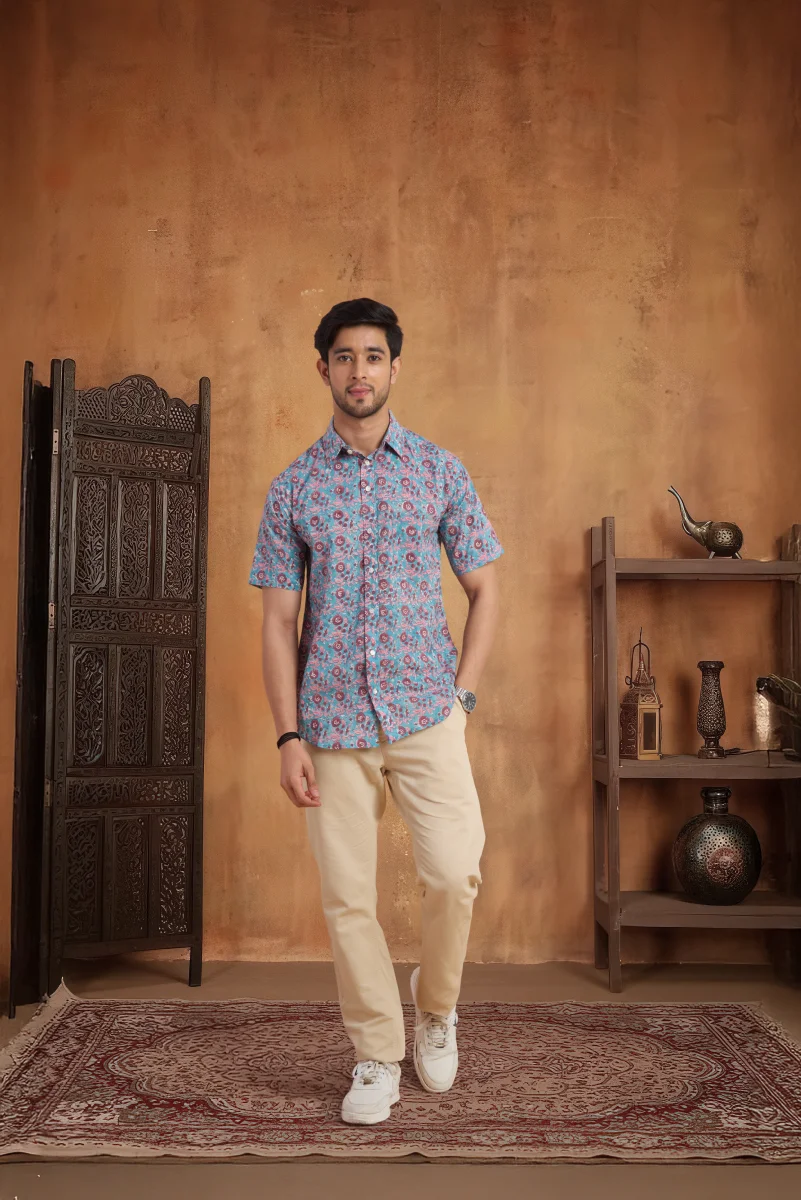 Handcrafted Block Print Cotton Shirt