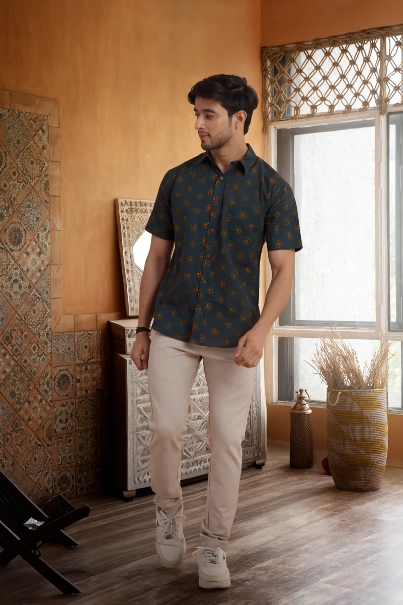 Handcrafted Block Print Cotton Shirt