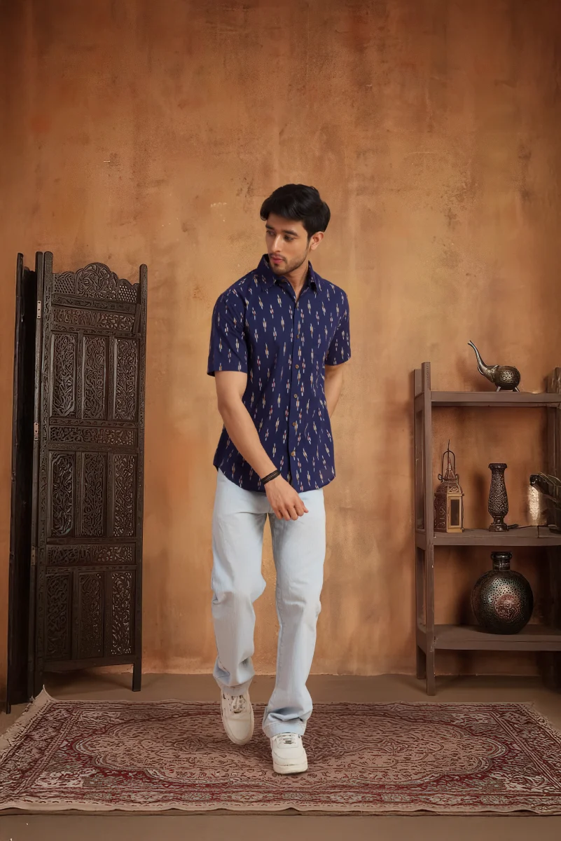 Handcrafted Block Print Cotton Shirt